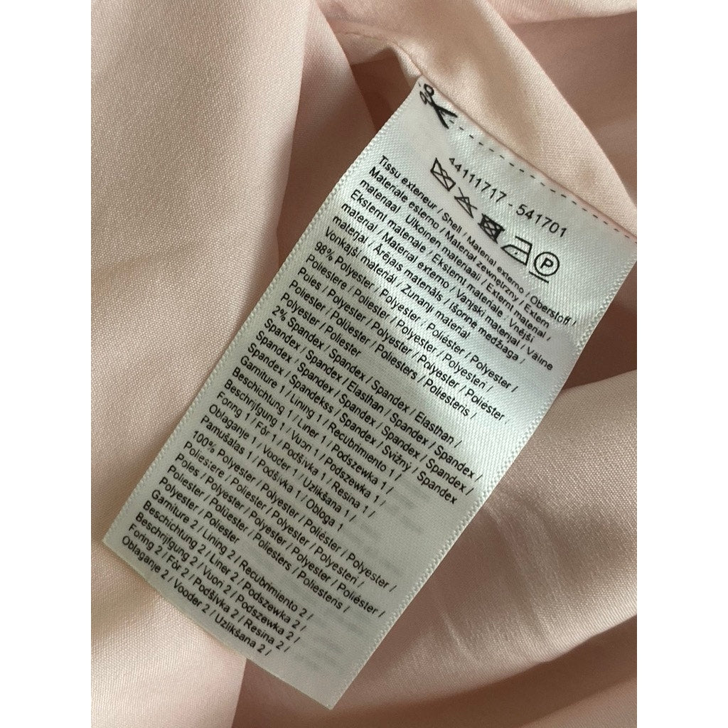 ML MONIQUE LHUILLIER Women's Pink Milana Strapless Rhinestone Midi Dress SZ 4
