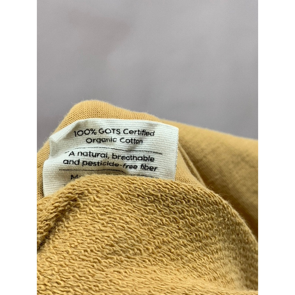 MATE Women's Mustard Yellow Drawstring Waist Pull-On Casual Sweatpants SZ S