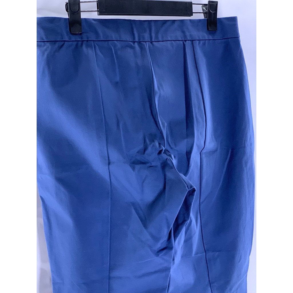 EVERLANE Women's Dark Blue Elastic-Waist Pull-On Stretch Dress Ankle Pant SZ 10