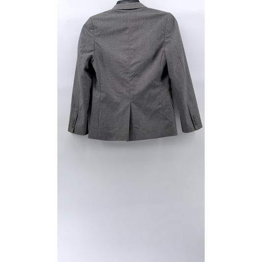 APPAMAN FINE TAILORING Boys Gray Notch Collar Two-Button Blazer SZ 12