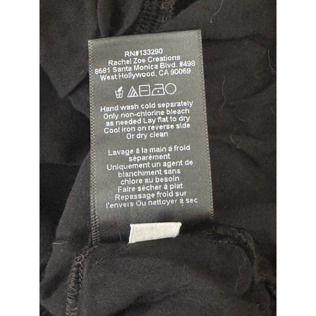 RACHEL ZOE Women's Black Surplice Neck Spaghetti Strap Tank Top SZ M