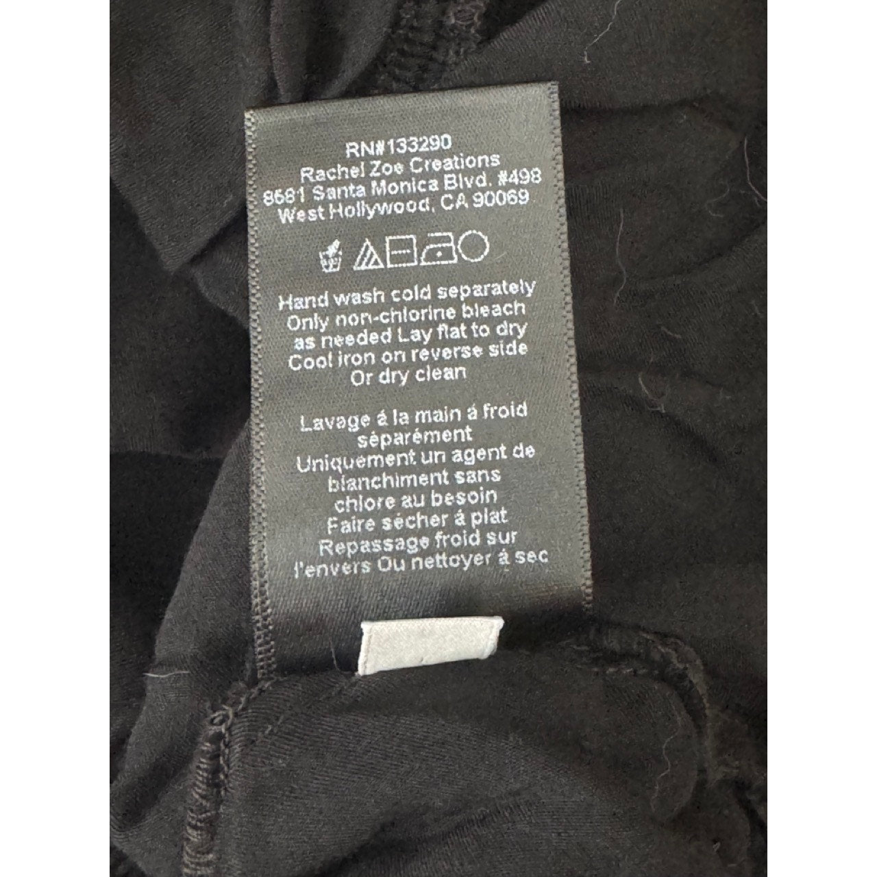 RACHEL ZOE Women's Black Surplice Neck Spaghetti Strap Tank Top SZ M