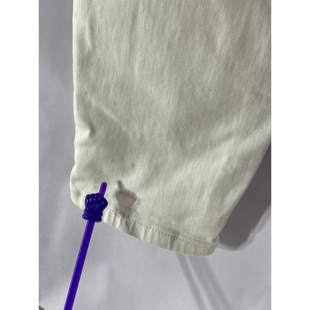 WHITE HOUSE BLACK MARKET Women's White High-Rise The Skinny Cropped Jean SZ 8