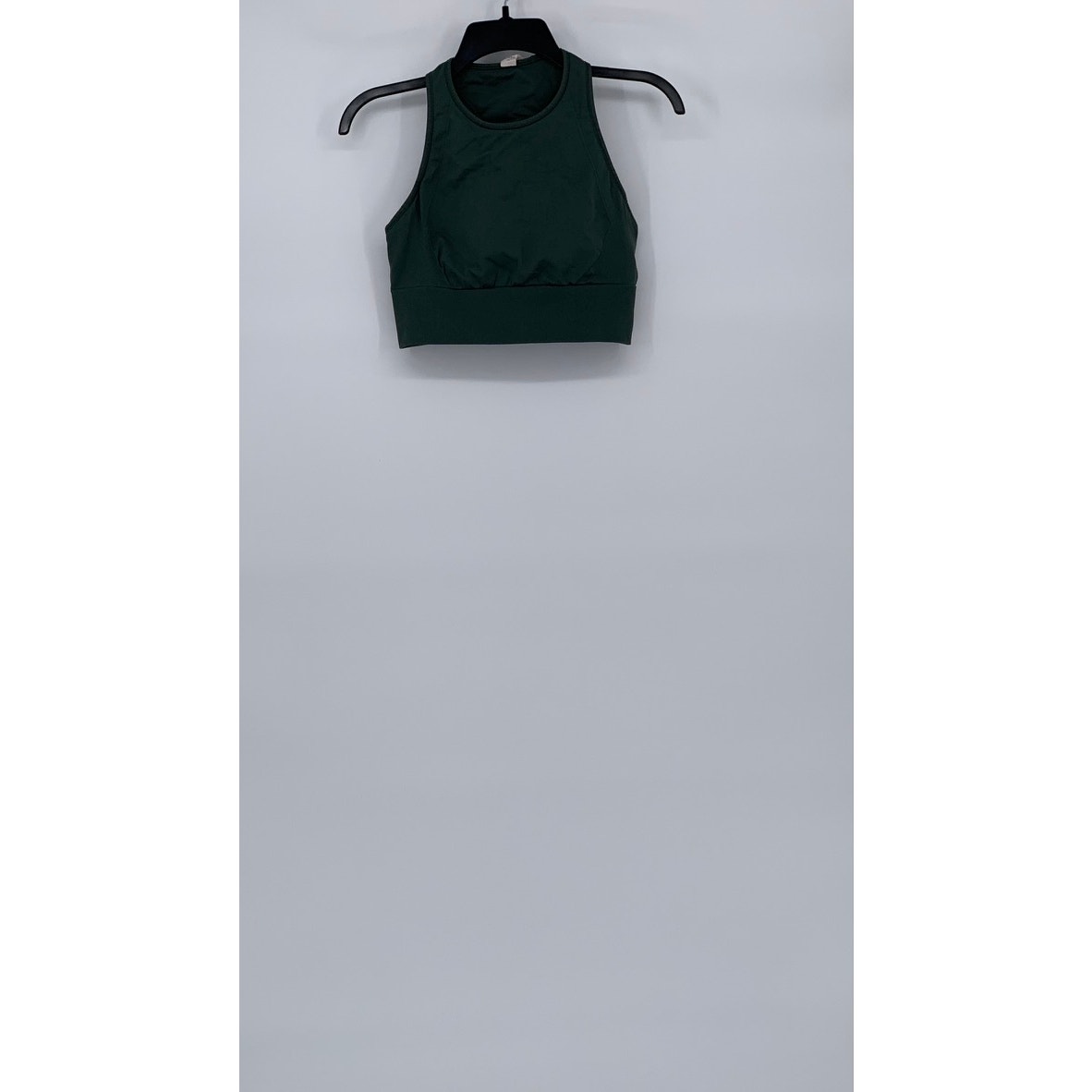 LULULEMON Women's Dark Green Crewneck Racerback Padded Activewear Tank Top SZ 8