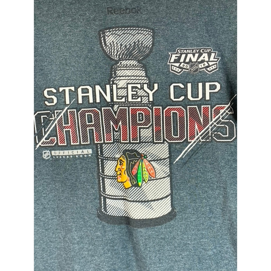 REEBOK Men’s Green Stanley Cup Graphic Crewneck Short Sleeve T-Shirt SZ L