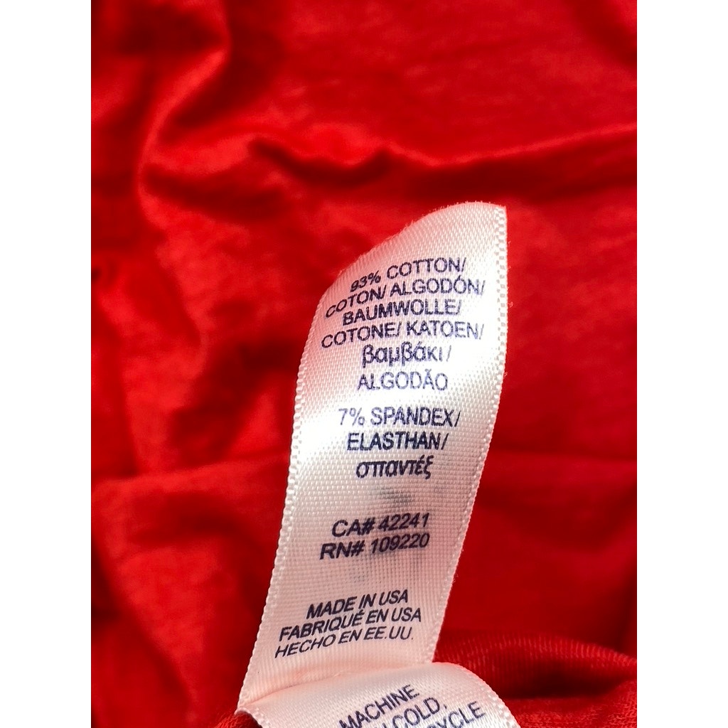 VELVET By GRAHAM & SPENCER Women's Red Solid Scoop-Neck Bodycon Dress SZ S