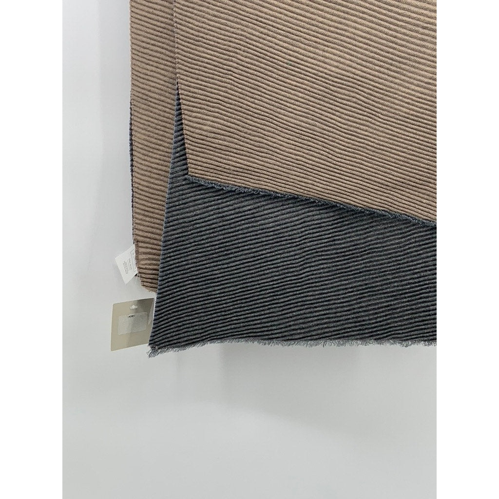 14TH & UNION Women's Brown-Gray Ribbed Shawl SZ OS