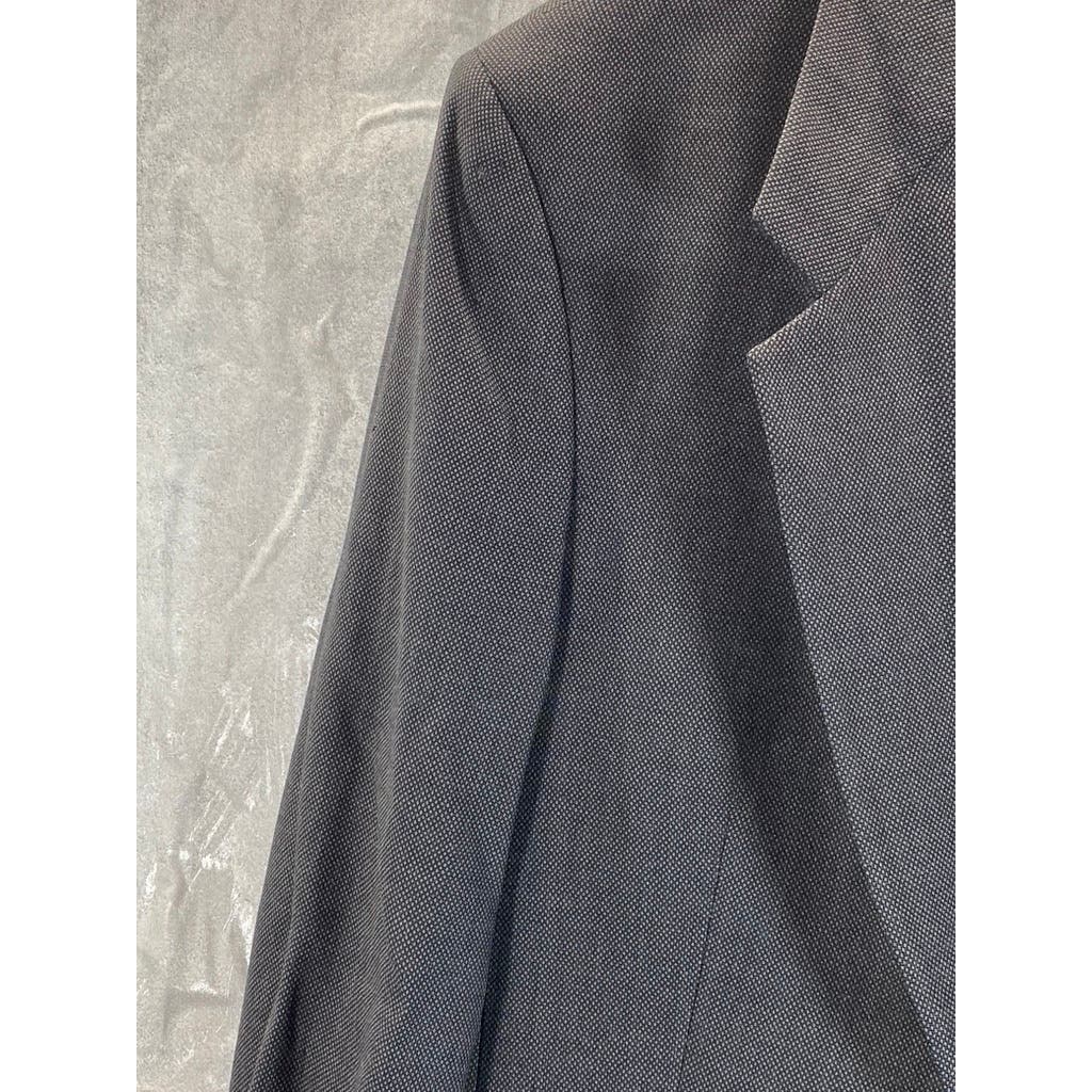 NINO CERRUTI PARIS Men's Gray Vintage Wool Regular-Fit Two-Button Blazer SZ 42R