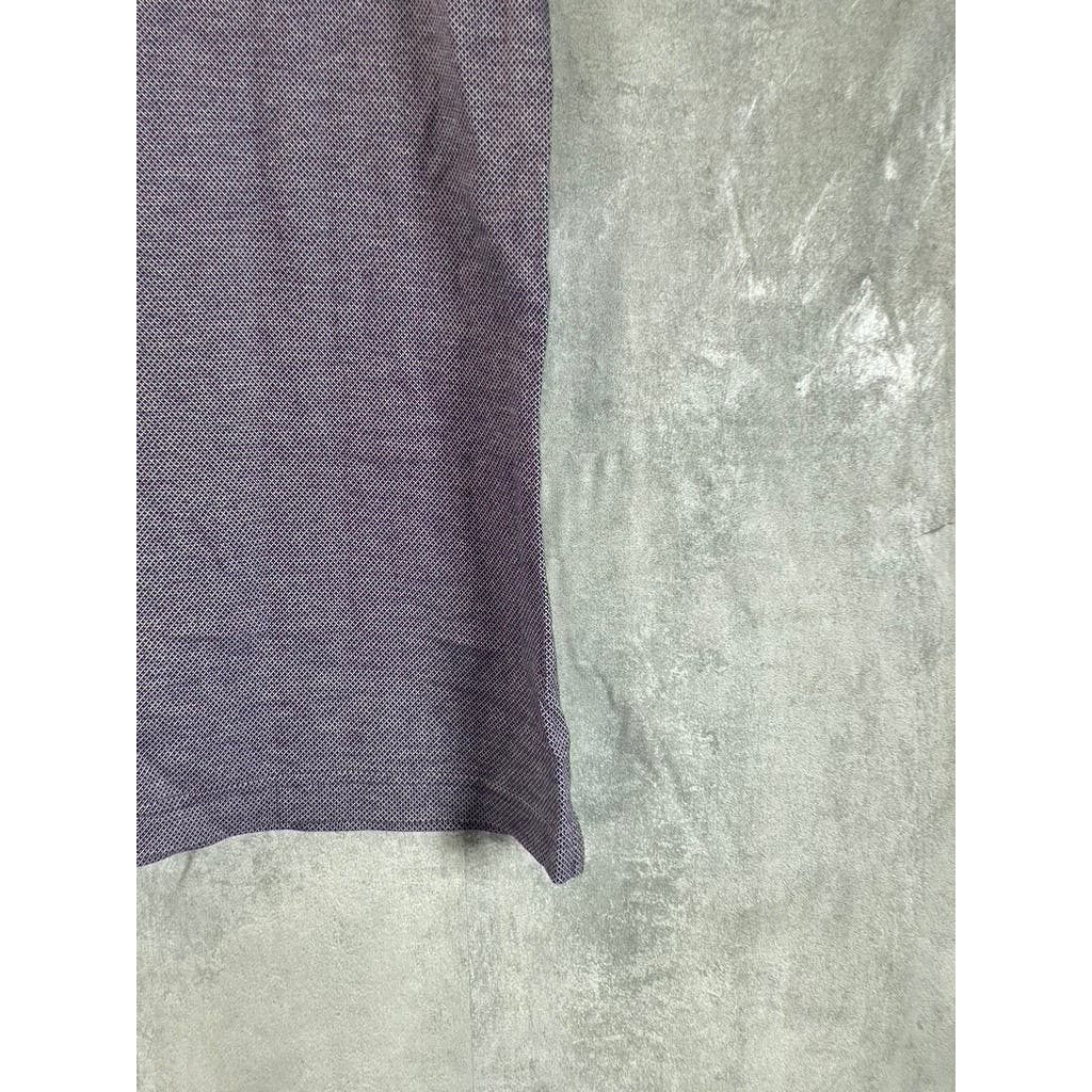 BANANA REPUBLIC Men's Purple Luxury Touch Standard Fit Short Sleeve Polo SZ L