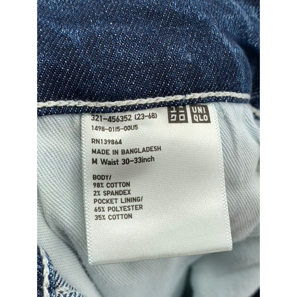 UNIQLO Men's Navy Denim Wide-Fit Work Jeans SZ M