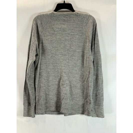 AMERICAN EAGLE OUTFITTERS Men's Gray Crewneck Vintage-Fit Thermal Shirt SZ L