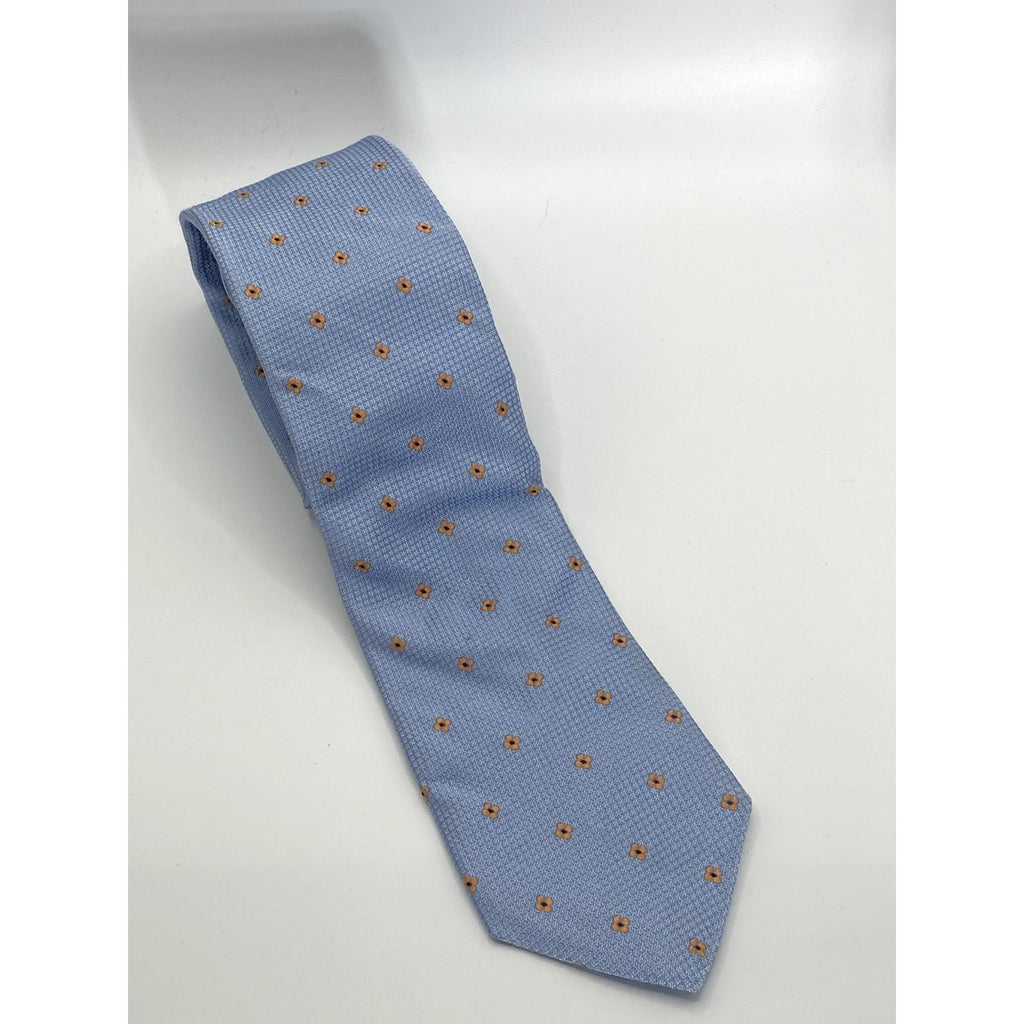 JOHN. W NORDSTROM Men's Light Blue/Orange Floral Silk Tie OS