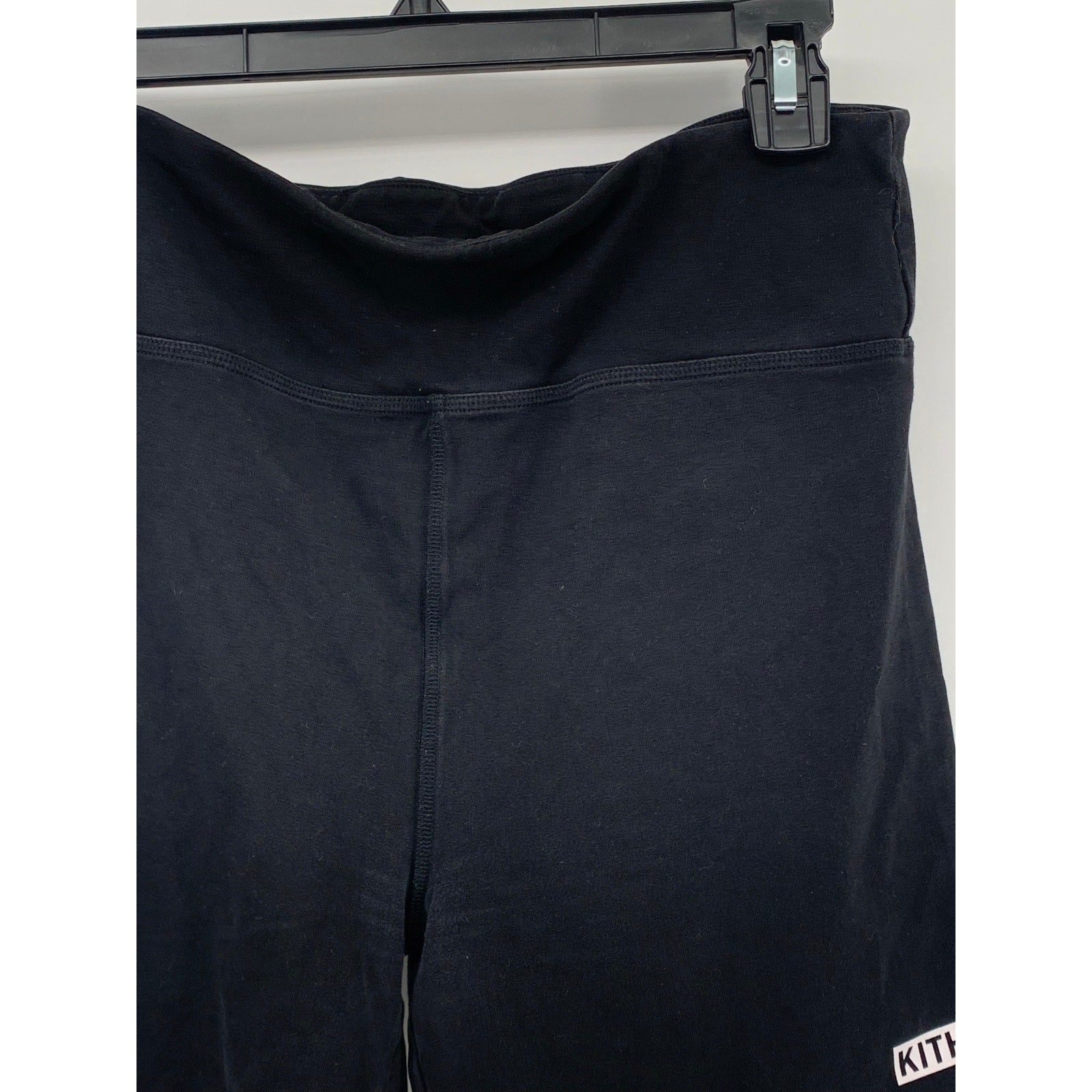 KITH Women's Black Solid High-Rise Pull-On Casual Active Biker Shorts SZ M