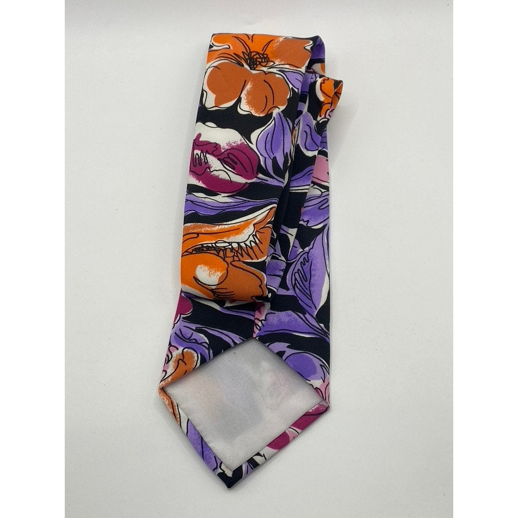 LEO JORDAN Men’s Multicolor Floral Print Tie SZ OS