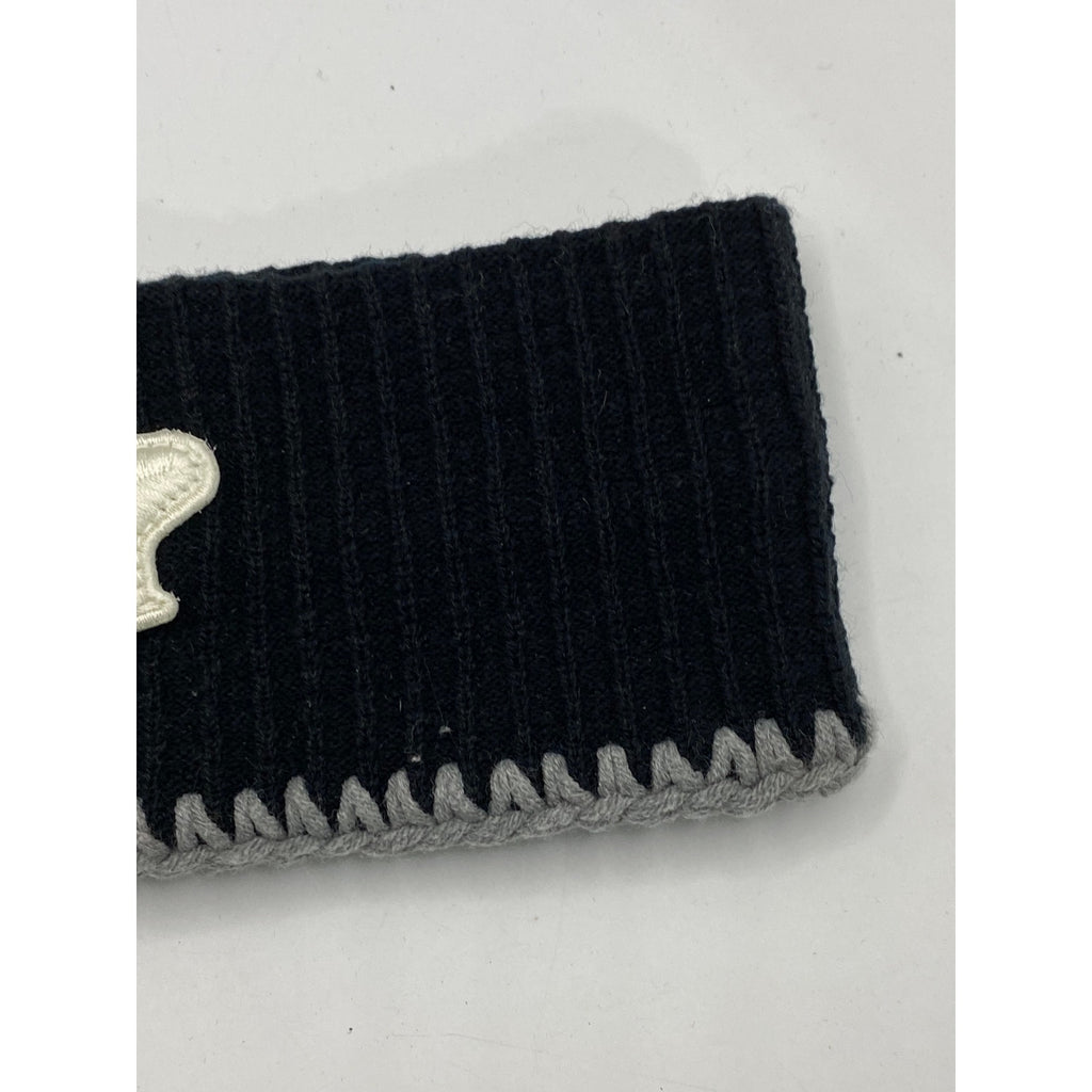 SPARKLING PIECE Women's Black-White Patch Embroidered Headband SZ OS