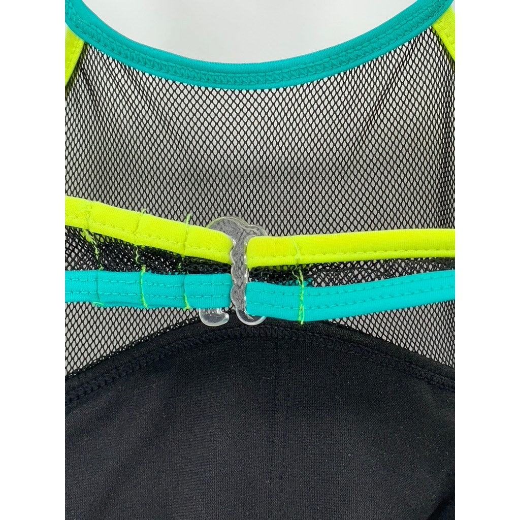 NO BOUNDARIES Womens Swim Top With Mesh SZ M