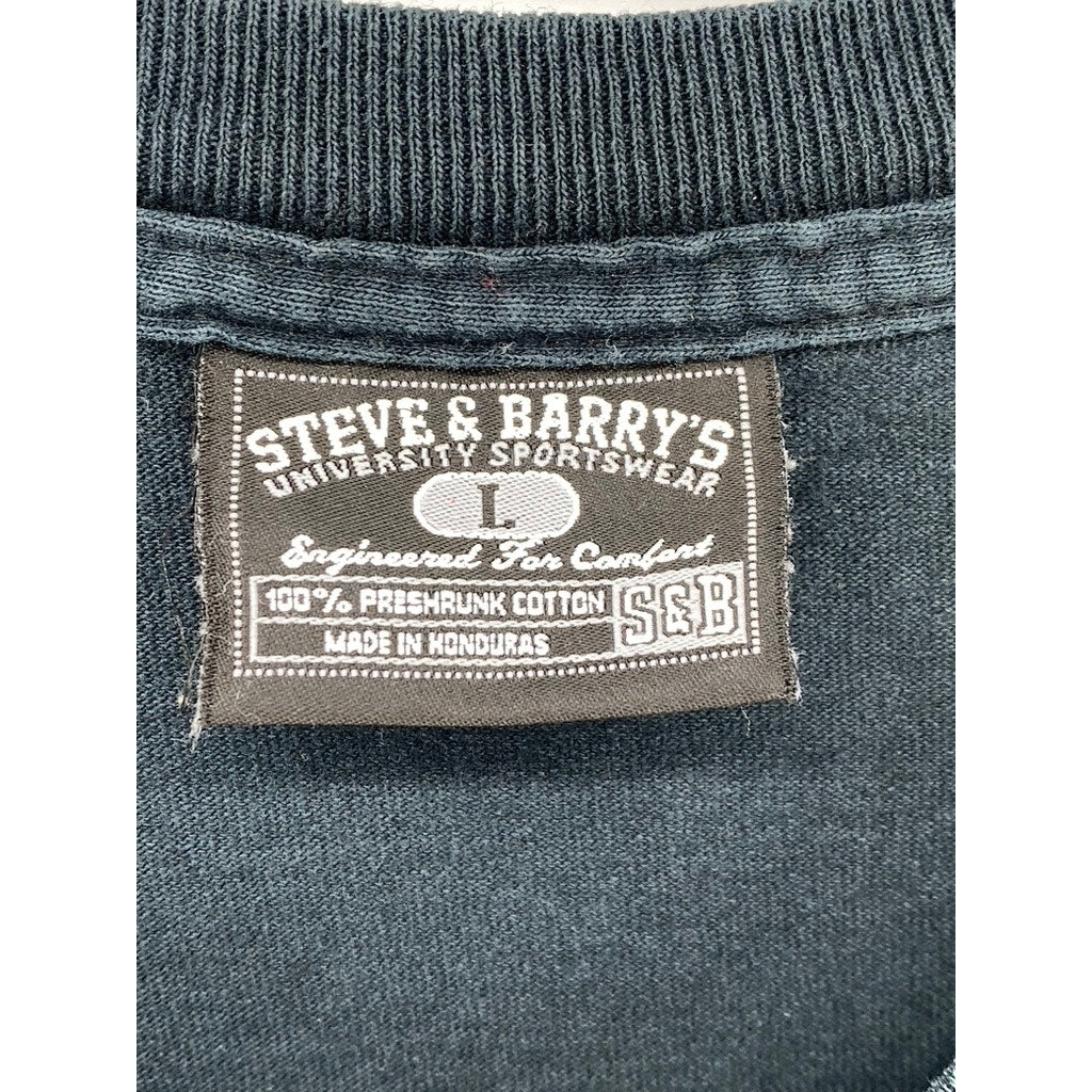 STEVE & BARRY’S Men’s Black Mustang Graphic Crewneck Short Sleeve T-Shirt SZ L