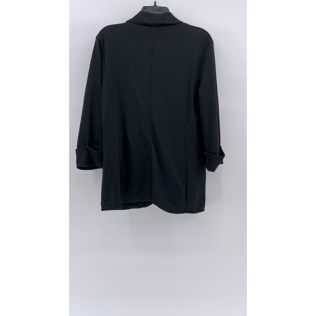 BANANA REPUBLIC Women’s Black Solid One-Button Long Sleeve Blazer SZ L