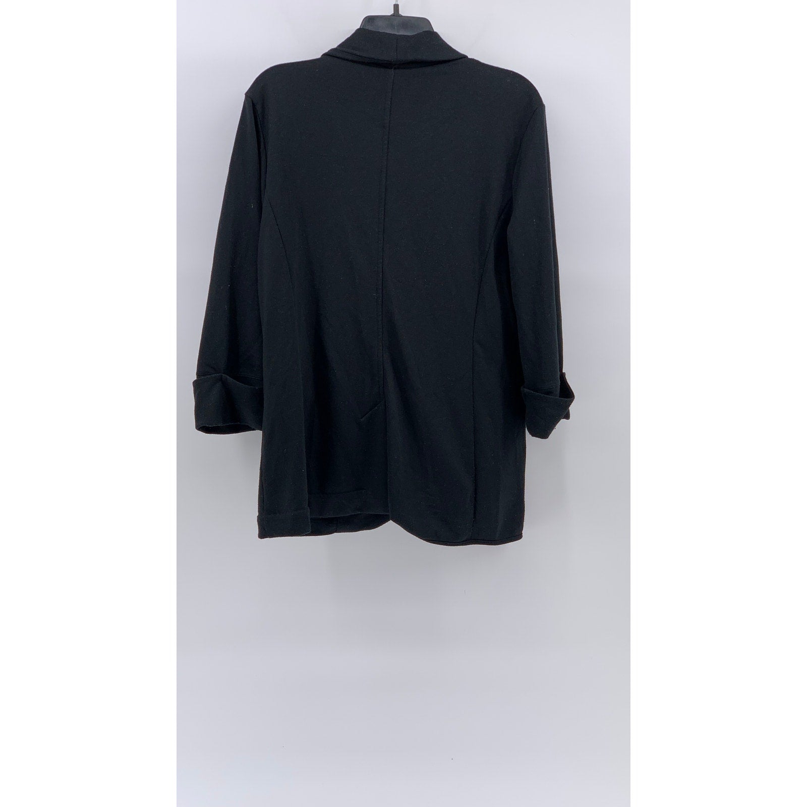 BANANA REPUBLIC Women’s Black Solid One-Button Long Sleeve Blazer SZ L