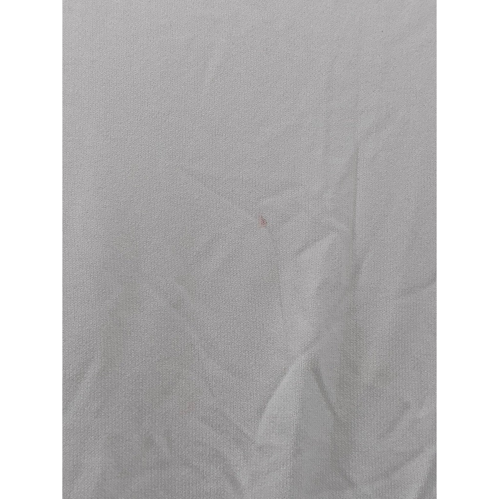 ZARA Women's White Extra Fine Rib Crewneck Short Sleeve Casual Top SZ S