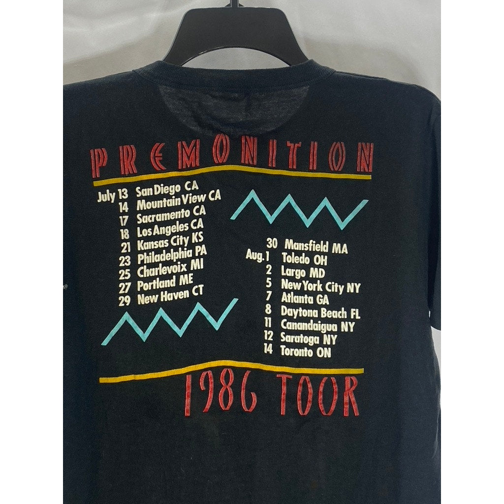 VINTAGE Unisex Peter Frampton "Premonition" Tour Guide Short Sleeve T-Shirt SZ L