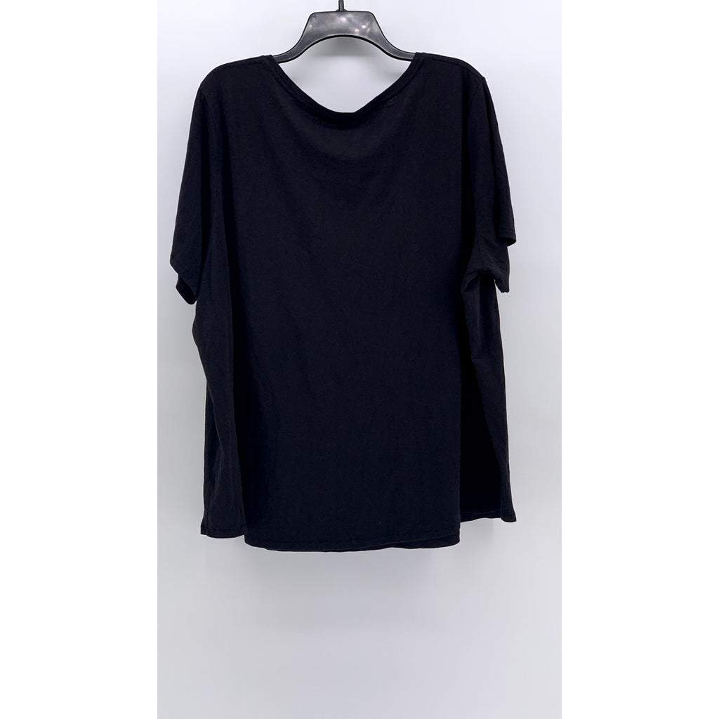 SONOMA GOODS FOR LIFE Women's Plus Black V-Neck Everyday Tee SZ 2X