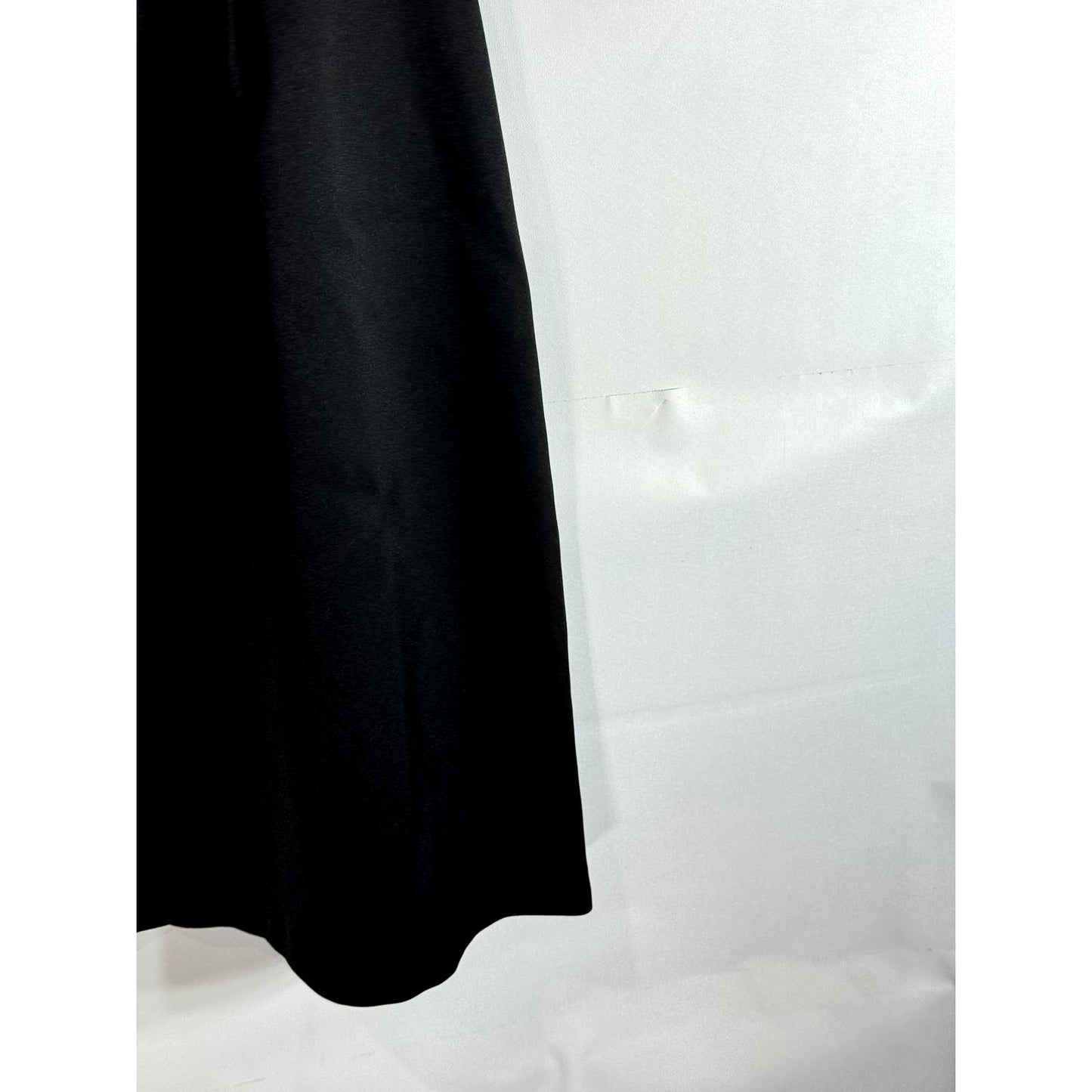 LAUNDRY BY SHELLI SEGAL Women's Black Satin Waist-Bow Spaghetti Strap Dress SZ 4