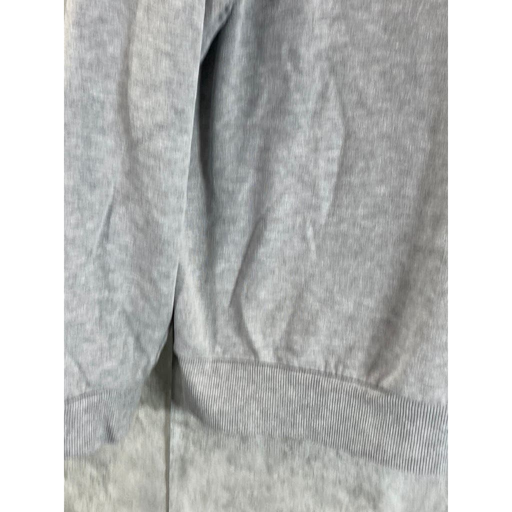 ASOS DESIGN Men's Gray Heather Quarter-Zip Pullover Sweater SZ L