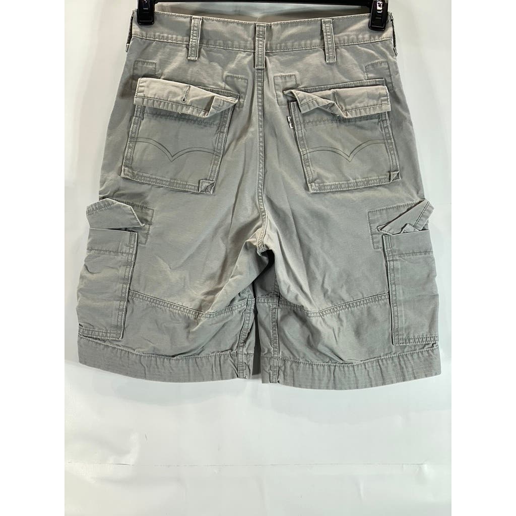 LEVI'S Men's Light Gray Classic-Fit Cargo Shorts SZ 31
