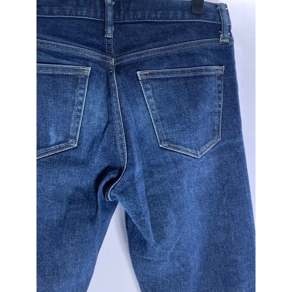 UNIQLO JEANS Men’s Dark Blue Straight-Leg Five-Pocket Denim Jeans SZ 30x34