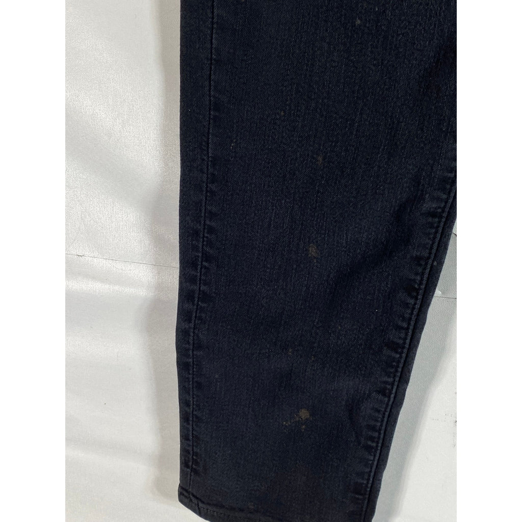 UNIQLO Men's Black Solid Slim-Fit Tapered Leg Mid-Rise Five-Pocket Ezy Jean SZ M