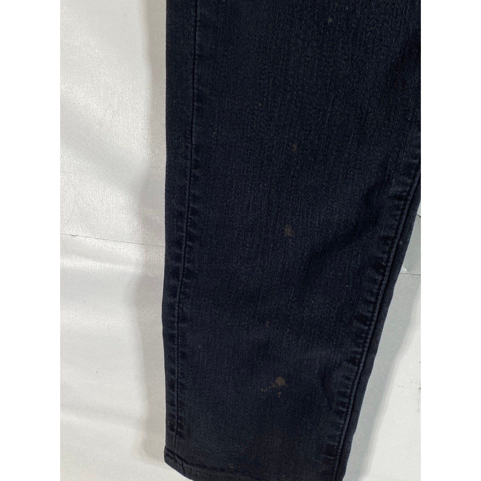 UNIQLO Men's Black Solid Slim-Fit Tapered Leg Mid-Rise Five-Pocket Ezy Jean SZ M