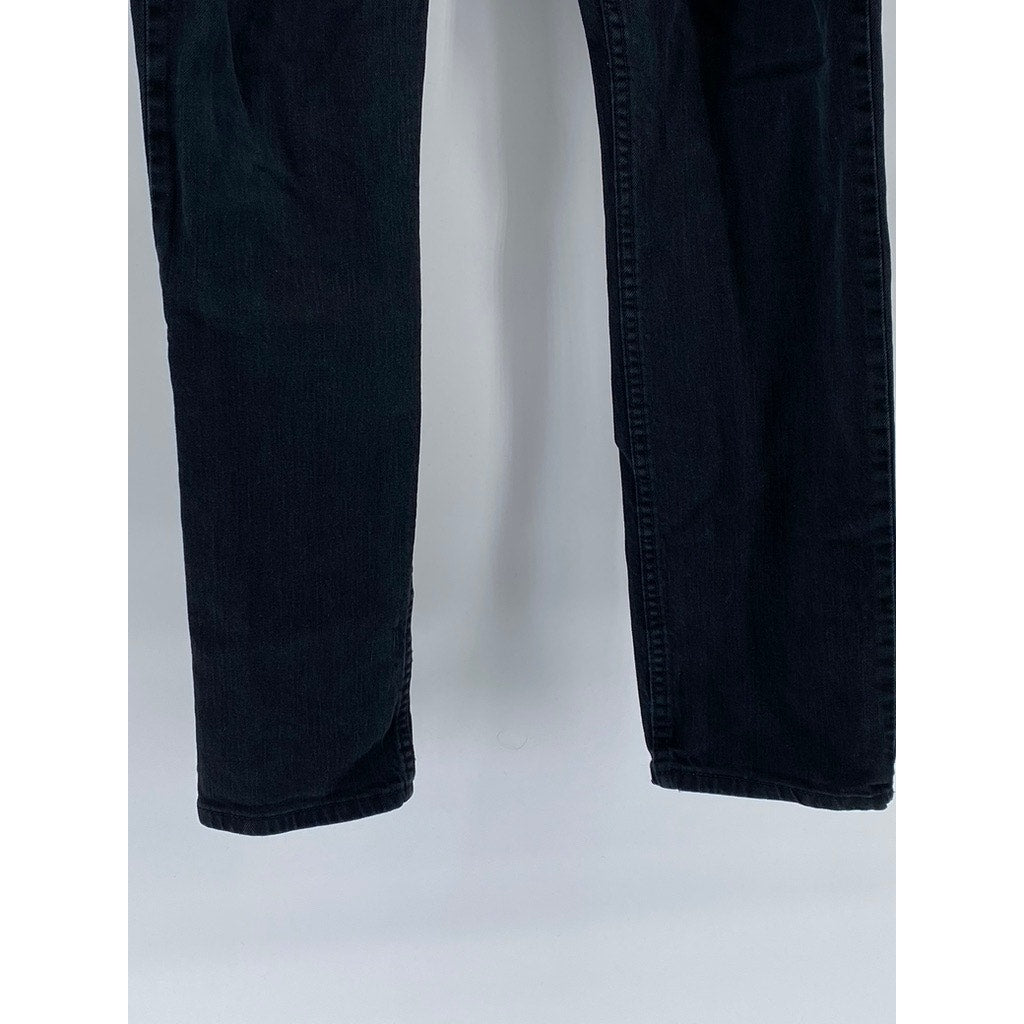 LEVI'S Men's Solid Black 511 Denim Slim-Fit Five-Pocket Jean SZ 33X32