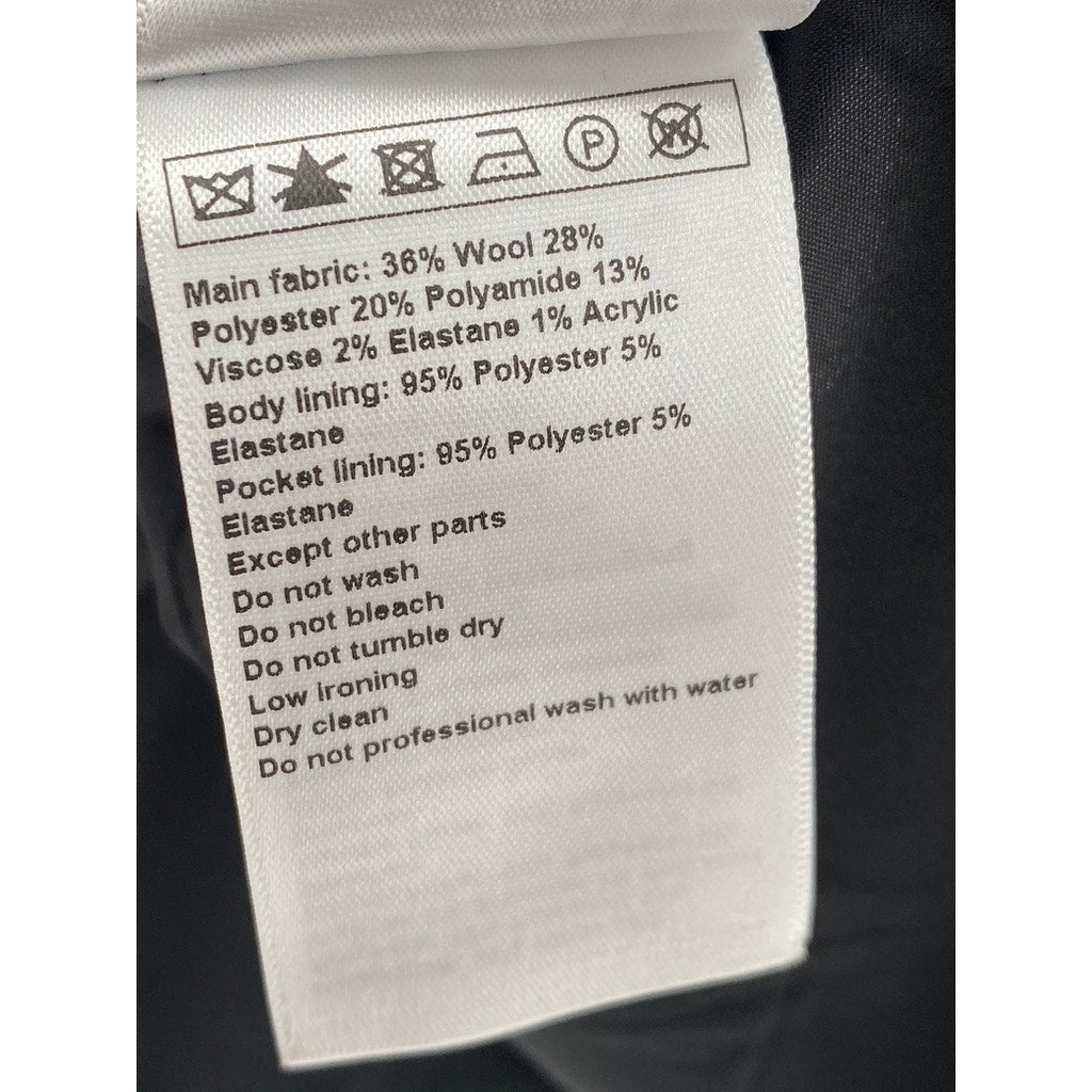 BA&SH Women's Charcoal Gray Dornelle Spilt Neck Padded Cap Sleeve Mini Dress SZM