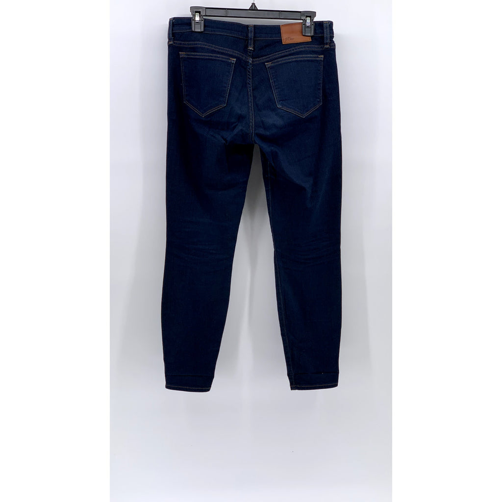 J.CREW Women's Dark Blue Denim Toothpick Skinny Five-Pocket Jeans SZ 29