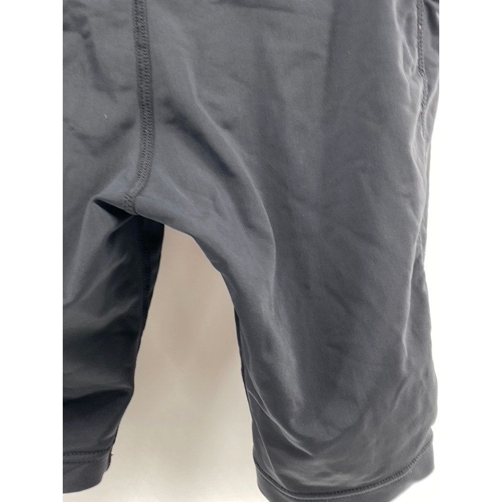 THE BRO Men's Black Pull-On Padded Activewear Cycling Shorts SZ S