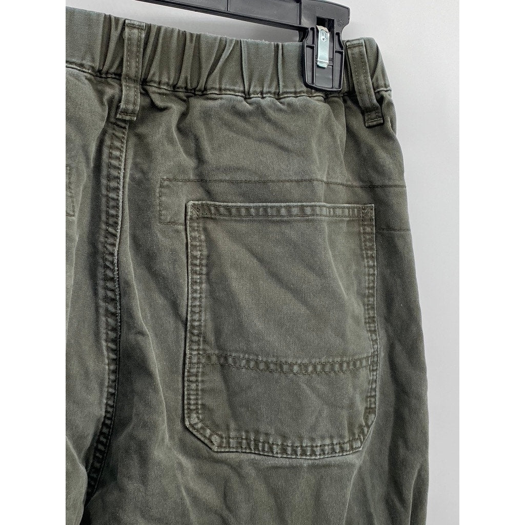 UNILQO Men's Dark Green Straight-Leg J Easy Work Pant SZ S