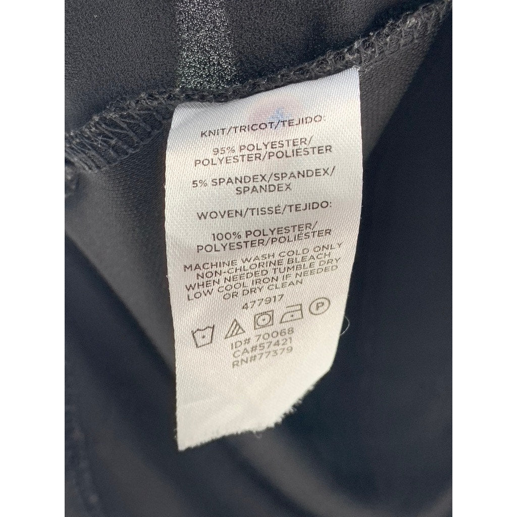 ANN TAYLOR Women's Black Petite V-Neck Long Sleeve Top SZ SP