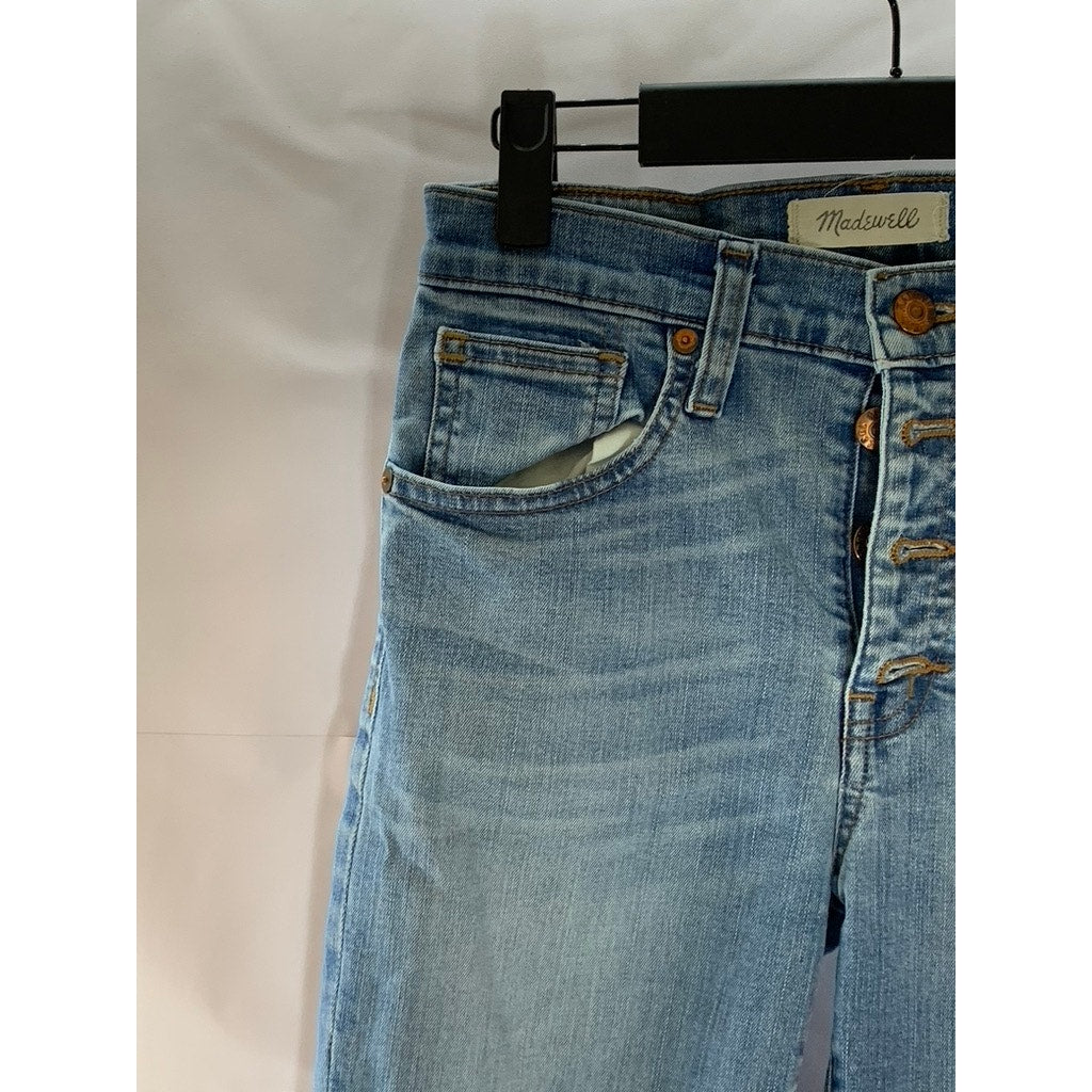 MADEWELL Women's Blue Denim High Riser 9" Skinny Skinny Five-Pocket Jean SZ 26
