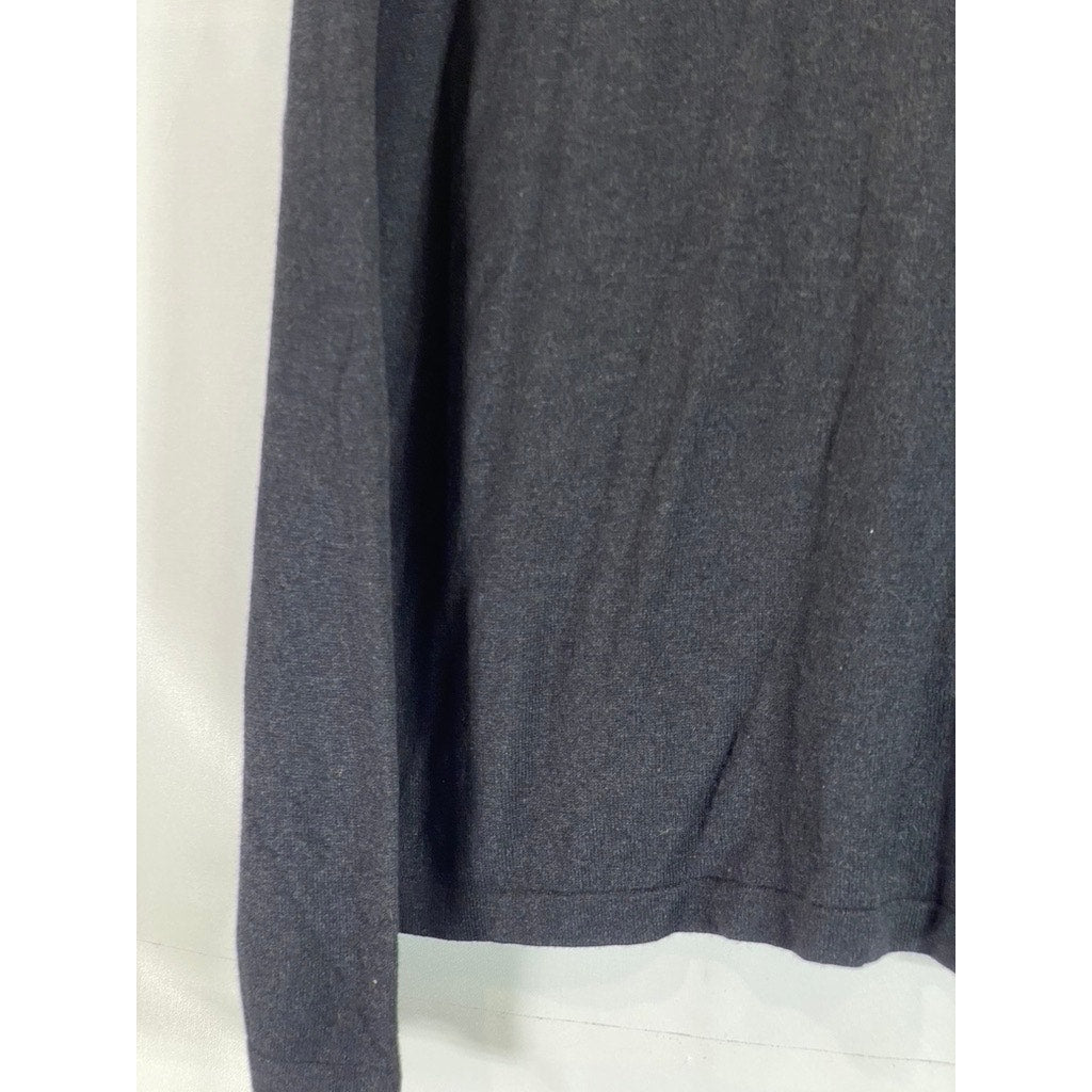 BANANA REPUBLIC Men's Black Silk/Cashmere Standard-Fit Crewneck Sweater SZ M