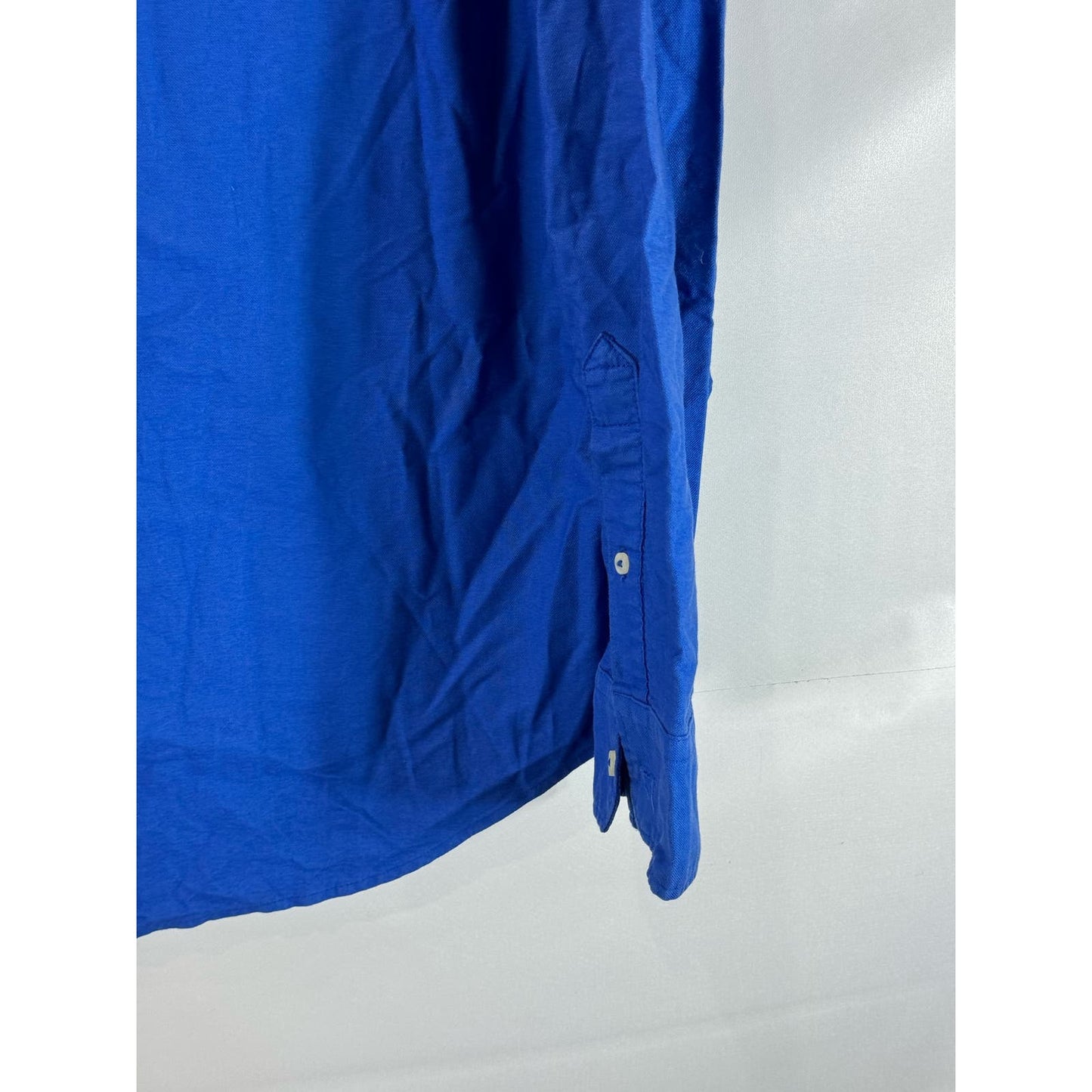 AMERICAN EAGLE OUTFITTERS Men's Tall Dark Blue Classic-Fit Button-Up Shirt SZ LT