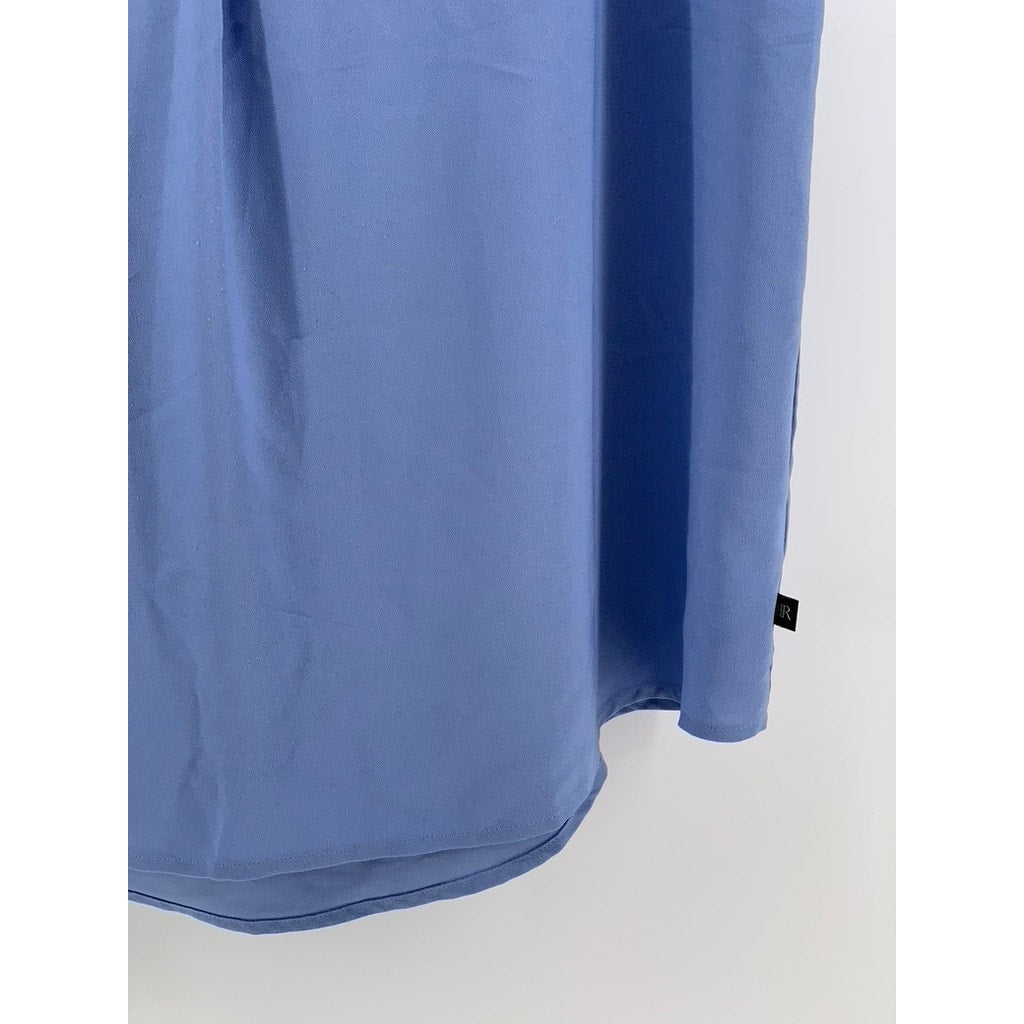 BANANA REPUBLIC Women's Blue V-Neck Short Sleeve Top SZ XL