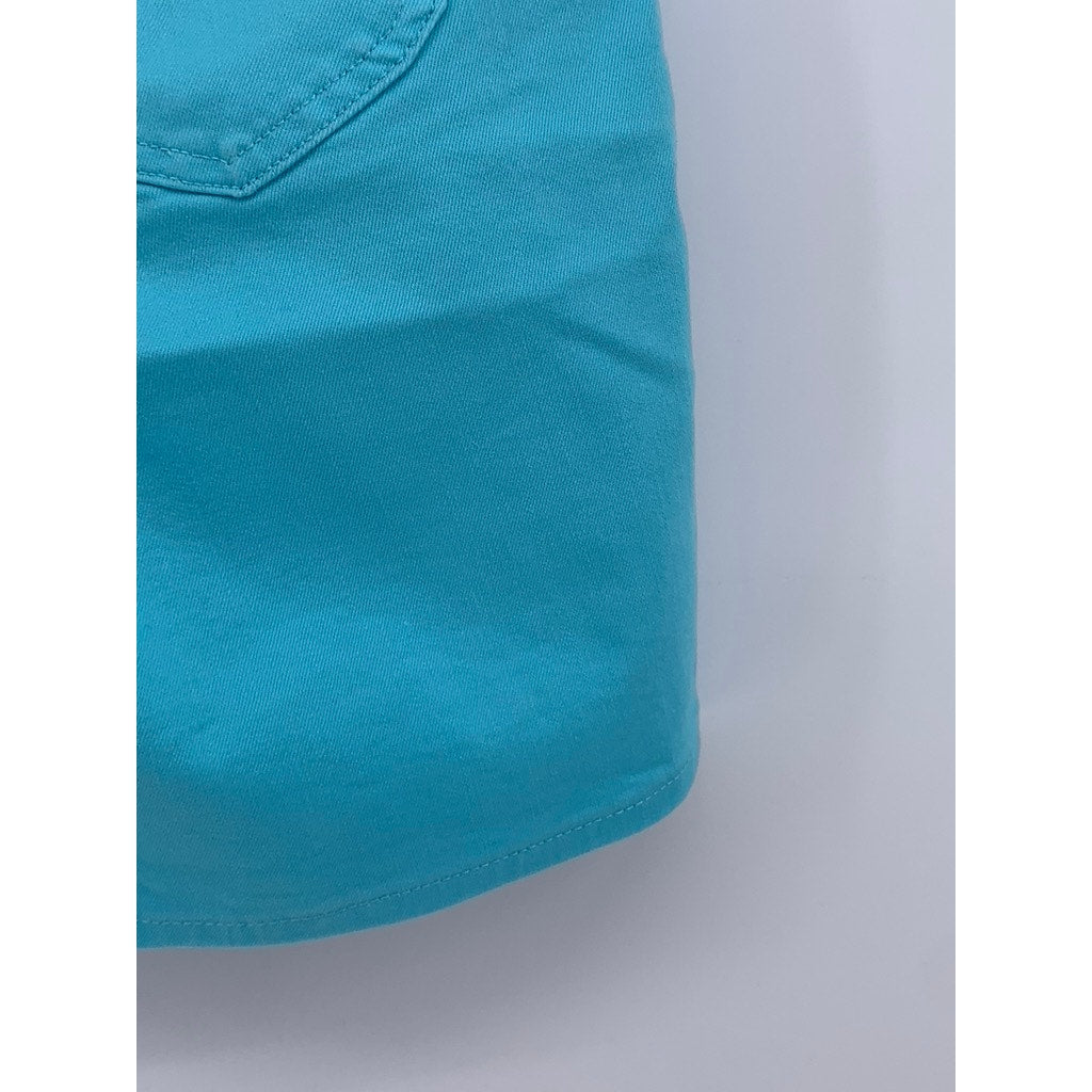 LEE Women's Light Blue Straight Leg Shorts SZ M