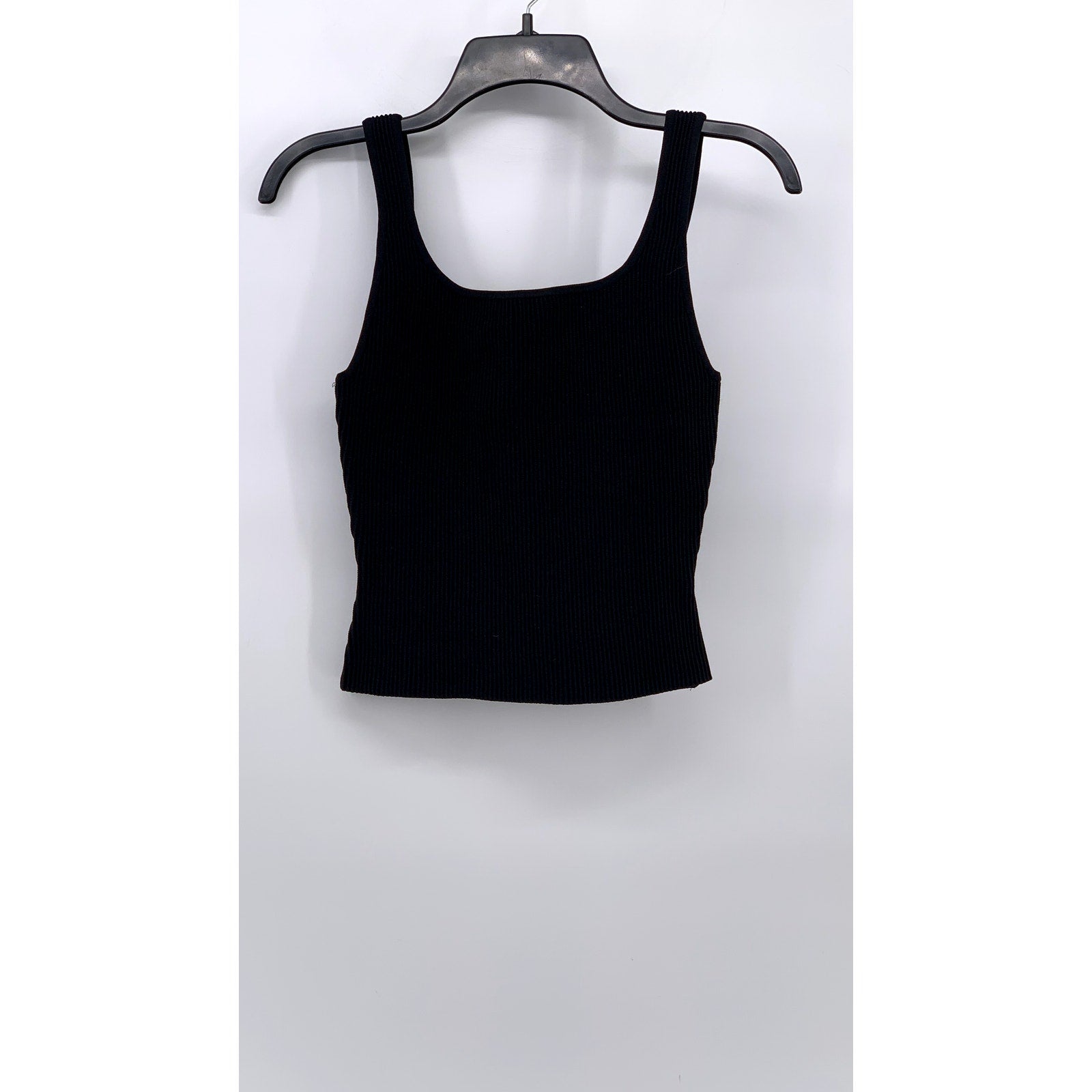 UNBRANDED Women's Black Scoop-Neck Tank Top SZ S