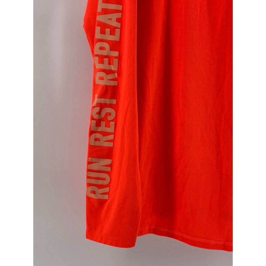OLD NAVY ACTIVE Women's Neon Orange Semi Fitted Go-Dry Sweatshirt SZ XL