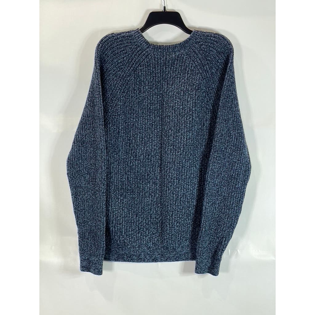 BANANA REPUBLIC Men's Blue Crewneck Cotton-Blend Knit Pullover Sweater XL