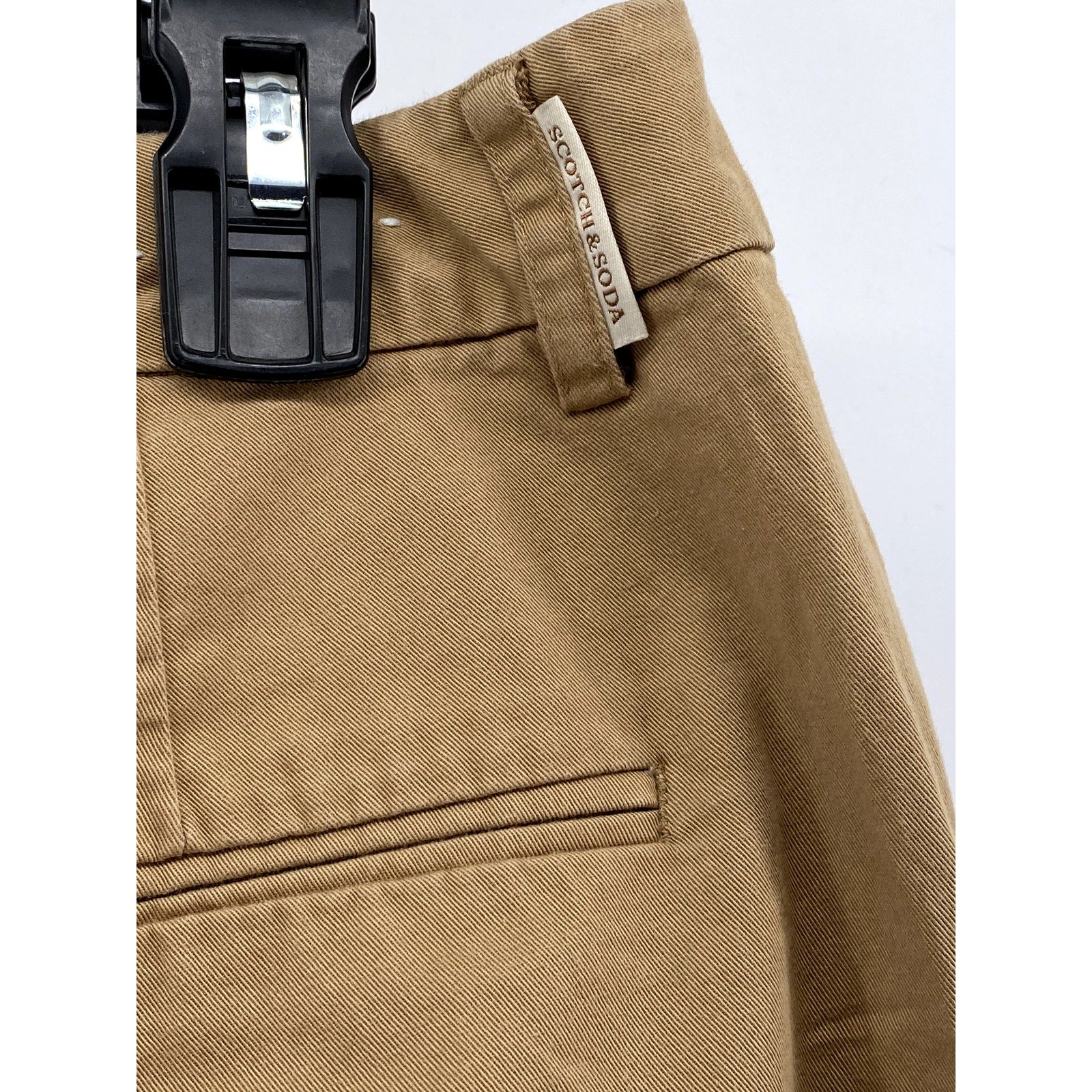 SCOTCH & SODA Maison Scotch Women's Khaki Bell Slim-Fit Chino Pants SZ 29/32