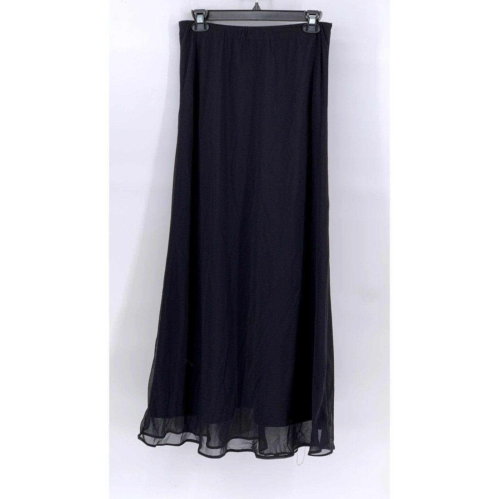 ALEX EVENINGS Women’s Petite Black Maxi A-Line Skirt SZ SP