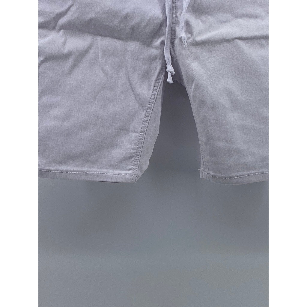 ROMA STUDIO Women's White Regular-Fit Drawstring Pull-On Shorts SZ XL