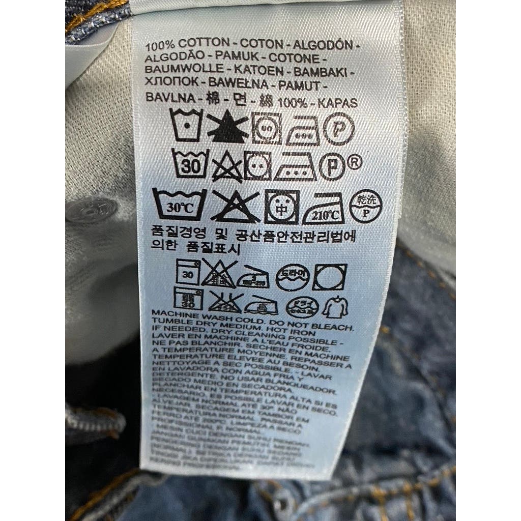 LEVI'S Men's Medium Wash Stretch 514 Straight Fit Five-Pocket Jeans SZ 34X30